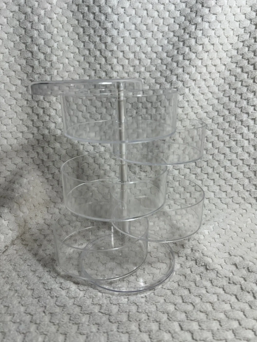 Clear 5-Tier Rotating Cosmetic Organizer - Transparent